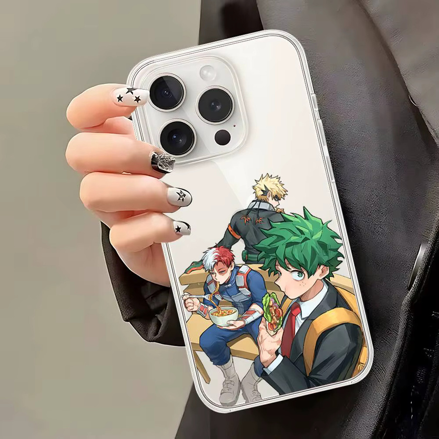 Transparente und stoßfeste Anime My Hero Academia Handyhülle für iPhone 11 bis iPhone 17 Pro Max - Bild 4