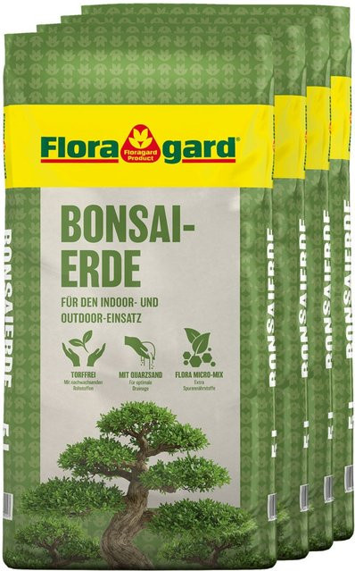 Floragard Bonsaierde Spezialsubstrat, 4 x 5 l - Bild 1