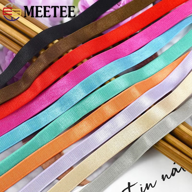 Meetee Nähgummiband aus Nylon für BH-Träger und Unterwäsche, 12 mm Breite, 10 Meter, Multicolour - Bild 4