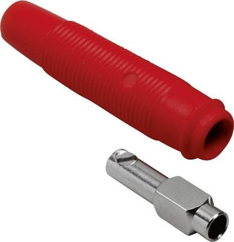 BKL Electronic 072213 Laborbuchse Kupplung gerade mit 4mm Stift Durchmesser in Rot - Bild 1
