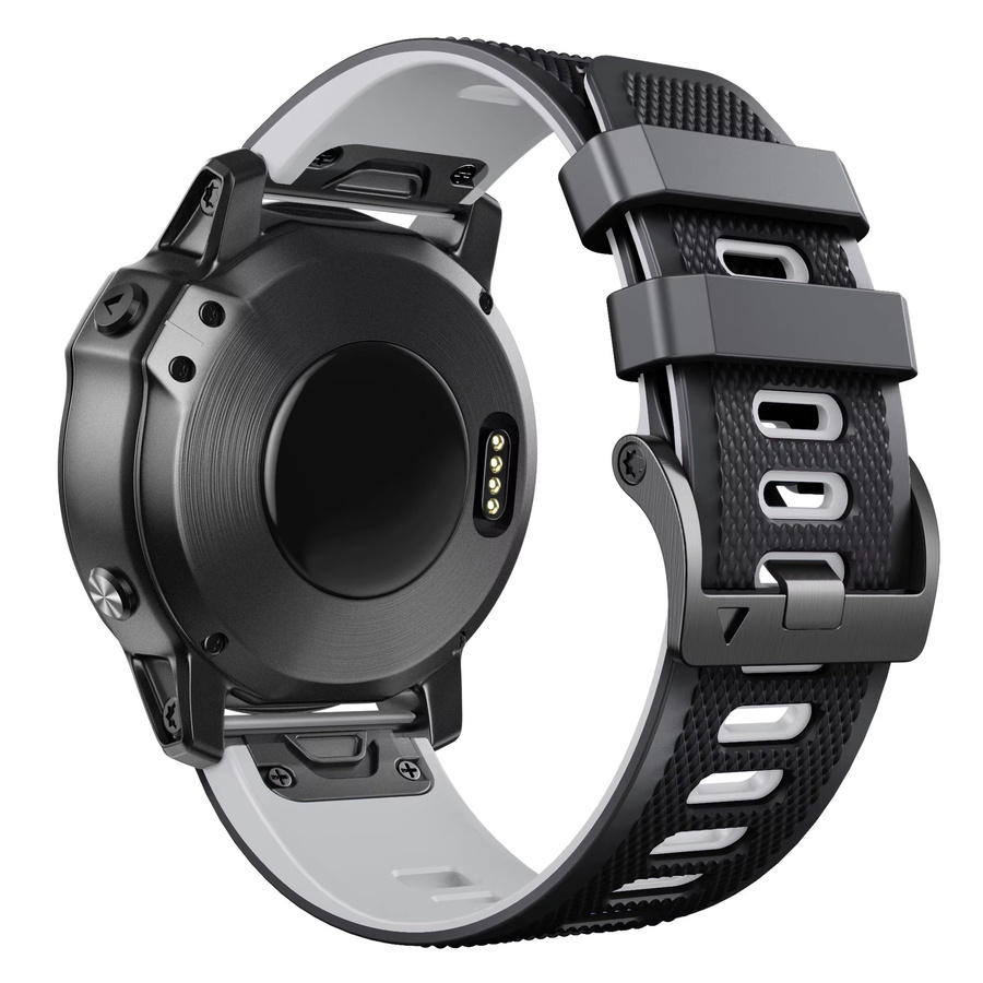 Runcool Uhrenarmband Silikon, 22 mm, Schwarz - Bild 3