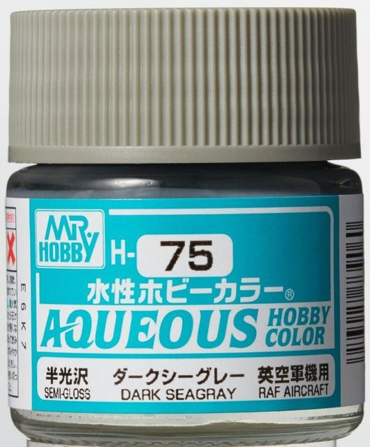 Mr Hobby Aqueous Hobby Colors Dark Seagray, Grau, 10 ml - Bild 1