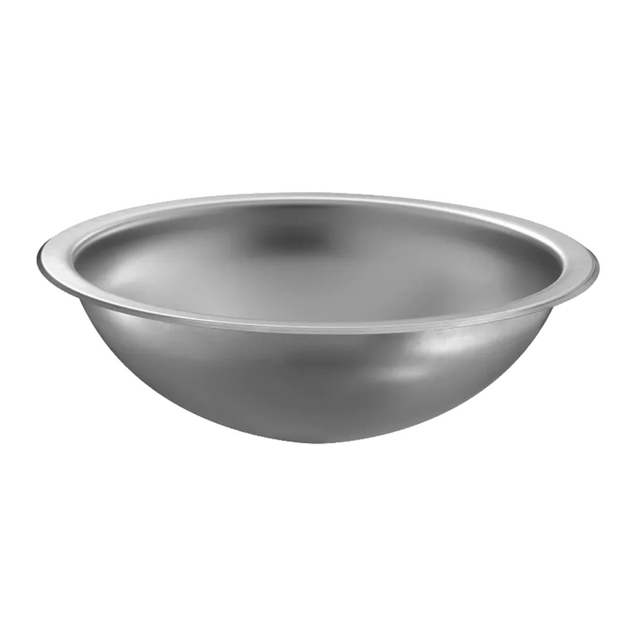 Delabie Einbau-Waschbecken HEMI rund aus Edelstahl 1.4301 hochglänzend silber Durchmesser: 38,5 cm - Bild 2
