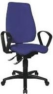 Bürodrehstuhl Topstar Balance 450 Blau mit Armlehnen und Rollen - Bild 1