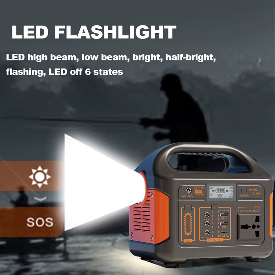 Gaiaray Tragbare Powerstation mit LiFePO4-Akku 460,8Wh und LED-Licht für Outdoor und Reisen - Bild 6