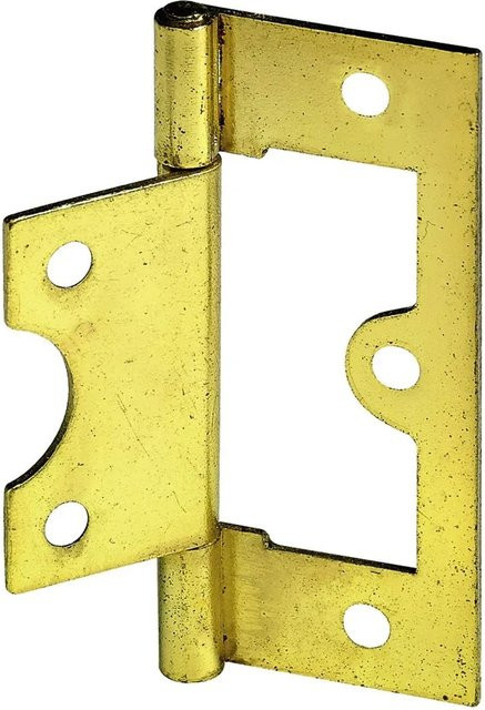 Hettich Lamellentürscharnier aus Stahl in Gold, 2 Stück - Bild 1