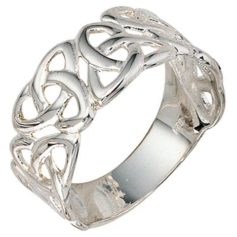 Colfem Ring 925 Silber, breit, Damen, Ringgröße 58 - Bild 1