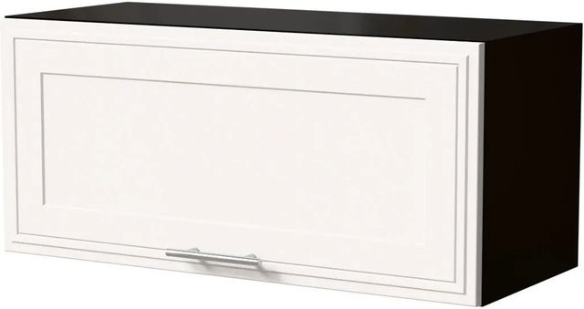 Feldmann-Wohnen Klapphängeschrank Salo W4B/80 in Schwarz und Weiß Matt mit Blum Aventos Klappenbeschlag, B/T/H: 80 x 34,4 x 36 cm - Bild 1