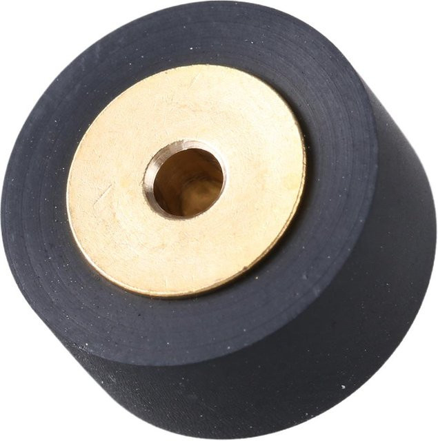 Xudikou Gummi-Andruckrolle Kupfer-Druckbandrad für professionelle Aufnahmeanwendungen in Gold oder Schwarz, B/T/H: 13,5 x 7 x 6,5 cm oder 13,5 x 8 x 6,5 cm - Bild 1