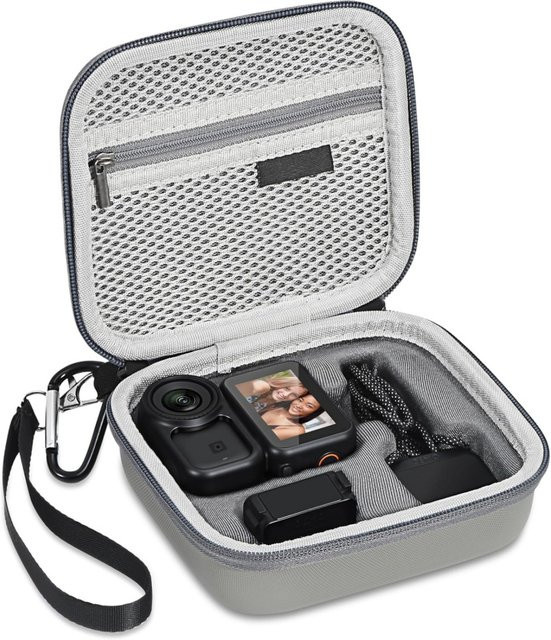 DJI Osmo Nano Kamera-Tragetasche aus PU-Leder in Grau für Reisen und Outdoor-Vlogging - Bild 1