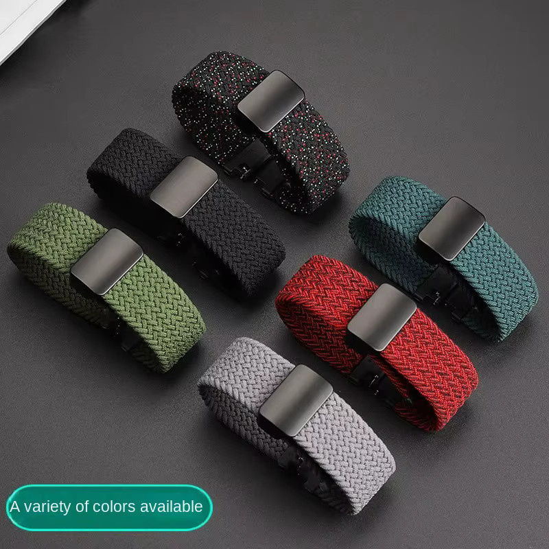 Casio Uhrenarmband Textil/NATO, Schwarz, Unisex, Magnetschnalle - Bild 2
