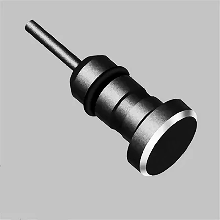 Universal 3,5 mm Kopfhörer Staubschutzstopper aus Metall in Gold für AUX Jack Interface - Bild 2