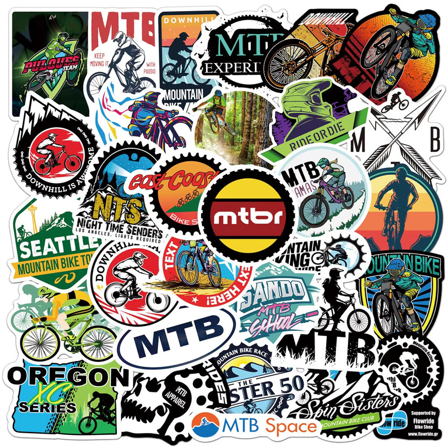 Rspctou Mountainbike-Aufkleber, Outdoor MTB-Dekor, 10/30/50 Stück - Bild 2