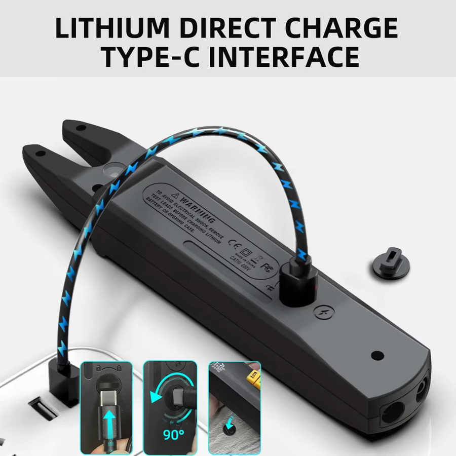 BSIDE U1 Digitales Zangenmessgerät mit T-RMS Funktion, Professionelles DC/AC Amperemeter und Elektrischer Tester für Auto-Multimeter-Messungen bis 100A - Bild 3