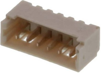 Molex Einbau-Stiftleiste Standard 6-polig in Weiß mit 1.25mm Rastermaß - Bild 1