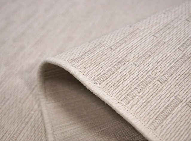 Peyer Syntex 1 Teppich Jersey in Weiß, Beige und Multicolour, B: 120 cm, L: 170 cm - Bild 1