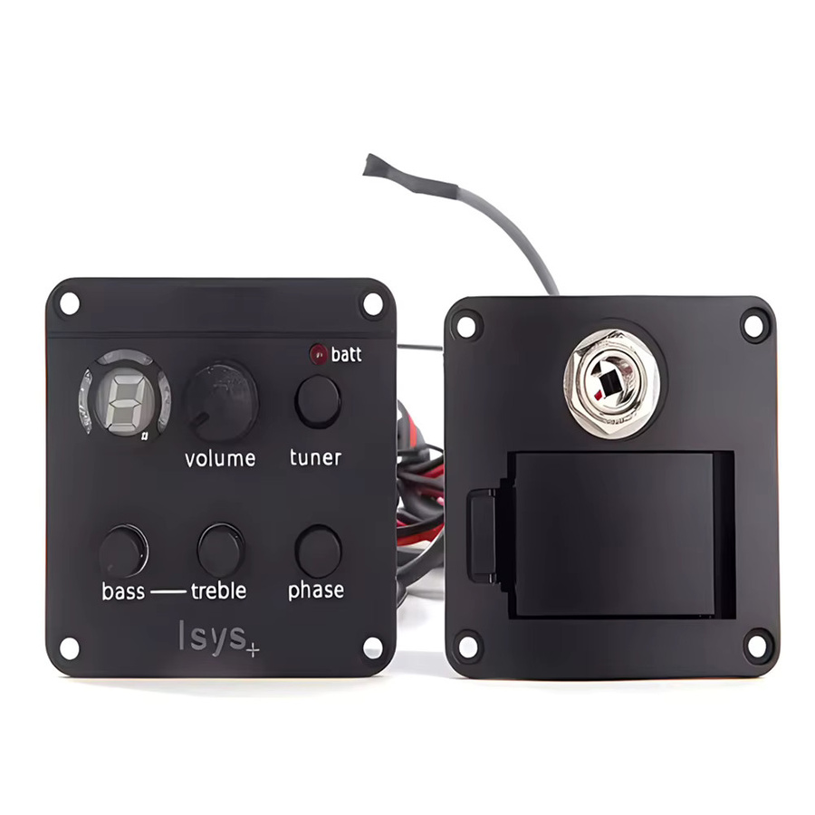 Fishman ISYS+ Akustikgitarren-Tonabnehmer mit integriertem Vorverstärkersystem und EQ-Tuner in Schwarz - Bild 4