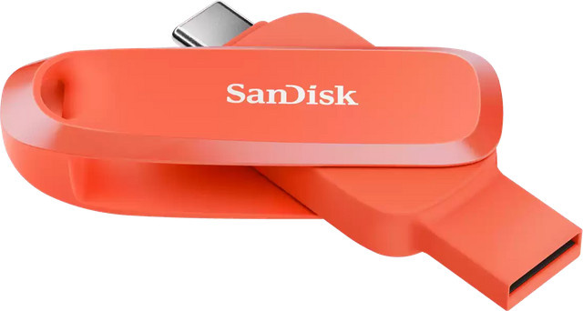 SanDisk Phone Drive für Android USB-Stick mit 128GB und USB-C sowie USB-A in Orange - Bild 1