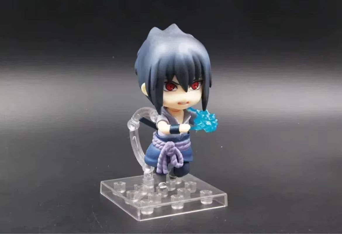 Bandai Naruto Uchiha Sasuke Anime Actionfigur Q-Version aus PVC mit austauschbaren Gelenken, mehrfarbig, Höhe: 10 cm - Bild 4