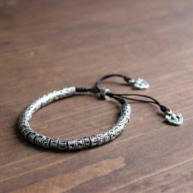 Armband Messing, Silber, Herren, Perlenarmband - Bild 1