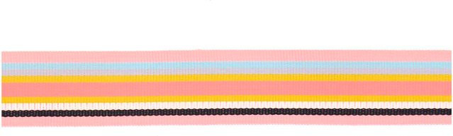 Rico Design Webband Multi Streifen in Neon Pink und Bunt mit Glitter - Bild 1