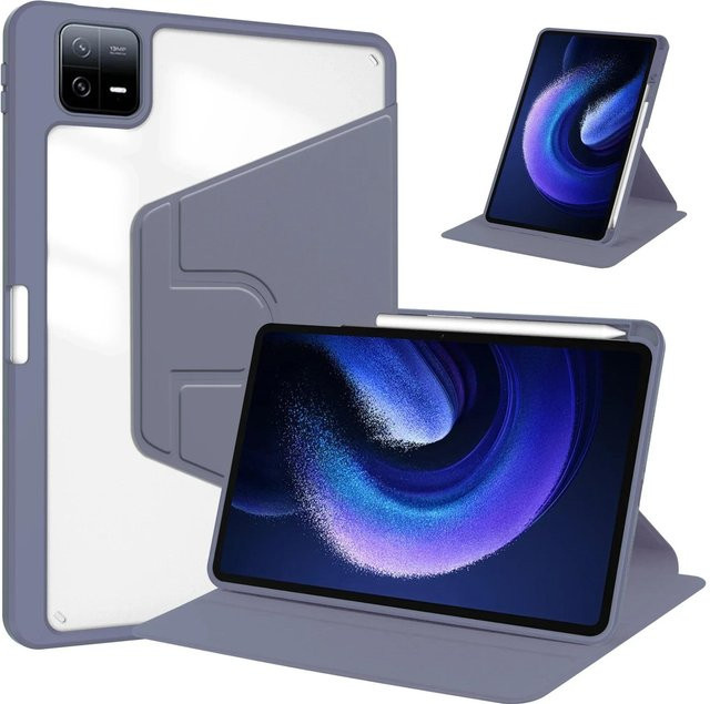 Xiaomi Smart Funda Schutzhülle mit 360 Grad drehbarem Ständer und Stifthalter für Pad 7 Ultra und Pad 7S Pro 12,5 Zoll in Lila - Bild 1
