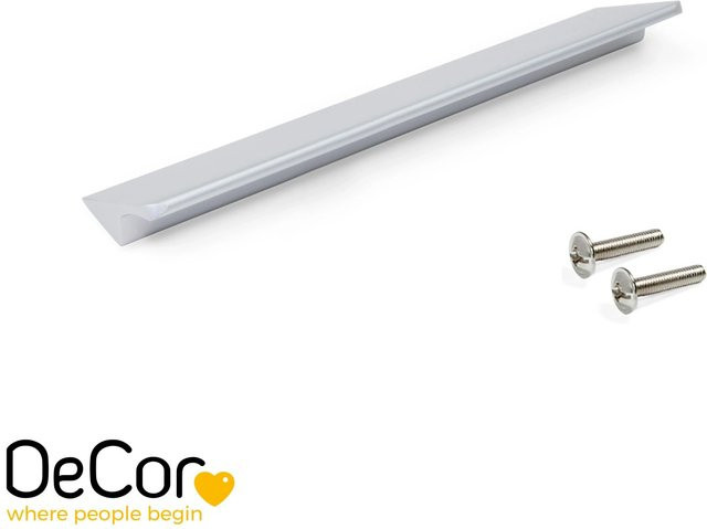 Emuca Osaka Möbelgriffe Set aus 5 Stück, Aluminium Dunkelgrau Matt, Achsenabstand: 160 mm, Länge: 225 mm - Bild 1