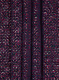 Quenin Stoff Myosotis Encre mit floralem Design in Blau - Bild 1