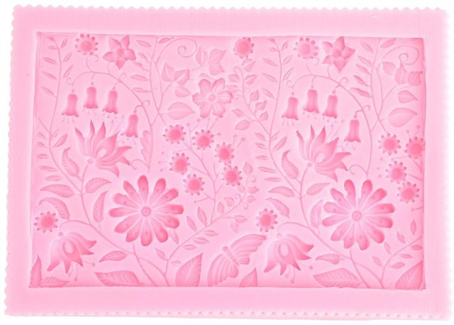 CosyHome Silikonform Blumenförmig in Pink für Fondant, Schokolade und Kuchen als dekoratives Backwerkzeug - Bild 1