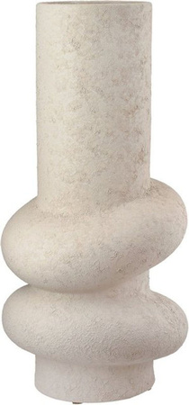 Gilde Vase Ring Keramik Grau Weiß Zylindrisch Modern B/T/H: 15 x 15 x 31 cm 2er Pack
