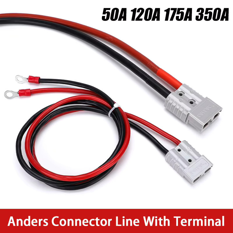 DIVEDEER Steckverbinderkabel mit M8/M6 Anschluss in Rot für wiederaufladbare Batterieanschlüsse bis 600V - Bild 4