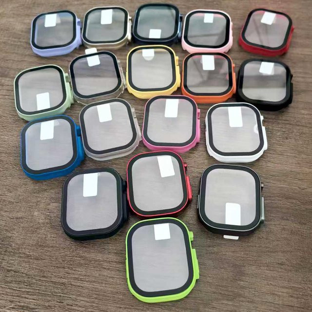 Schutzhülle für Apple Watch Ultra 3 49mm mit gehärtetem Glas Display und PC-Stoßfänger in Blau - Bild 1