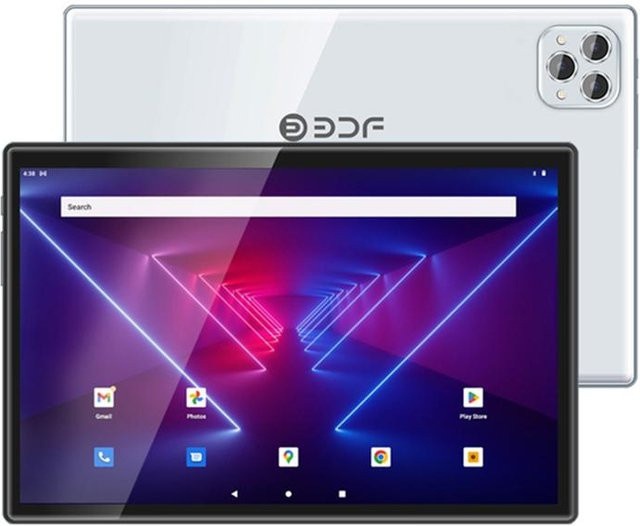 BDF 2026 P50 Tablet-PC mit 10,1 Zoll Display, Android 13, 8GB RAM, 256GB Speicher, Wi-Fi und 4G LTE, inklusive Cover Case, Weiß - Bild 1
