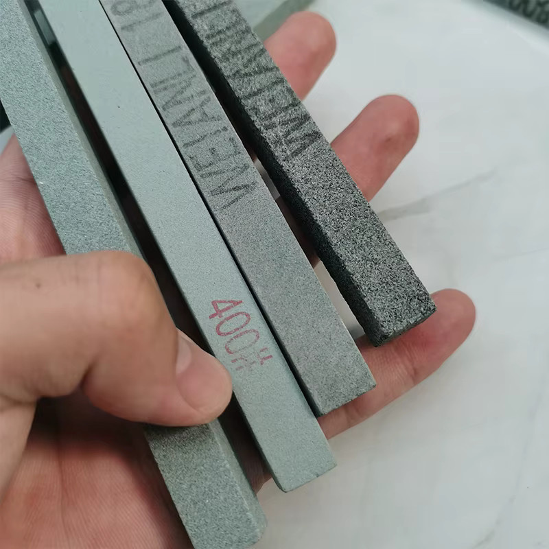 RSCHEF Messerschärfer Schleifstein Set aus grünem Siliziumkarbid mit Körnung 120-1000 zum Polieren von Keramik und Jade, 3 Stück - Bild 3