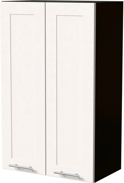 Feldmann-Wohnen Hängeschrank Oslo W4/60 Küchenschrank in Schwarz und Weiß Matt mit Soft-Close-Türen, B/T/H: 60 x 32,5 x 96 cm - Bild 1