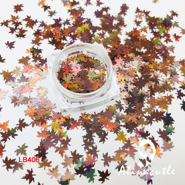Transparentes Ahornblatt-Pailletten Set für DIY-Projekte und Scrapbooking, 15 g - Bild 1