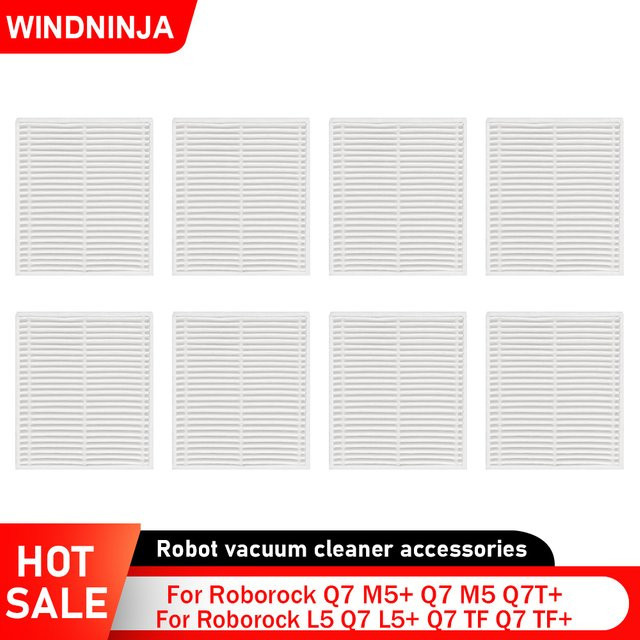 Waschbarer HEPA-Filter in Weiß für Roborock Q7 M5 Q7 M5+ Q7 TF Q7 TF+ Q7T+ Q7 L5 Q7 L5+ Q7B Roboterstaubsauger Ersatzteil - Bild 1