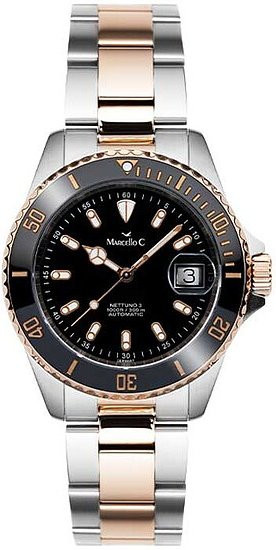 Marcello C. Armbanduhr, Automatik, Edelstahl, Keramik, Roségold, 40 mm, Herren - Bild 1