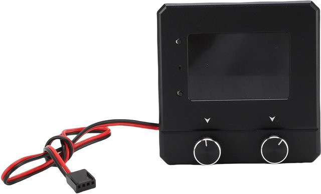DIYelecs Pumpenlüfter-Drehzahlregler aus Aluminiumlegierung in Schwarz mit intelligenter Datenanzeige und manueller sowie automatischer Steuerung - Bild 1