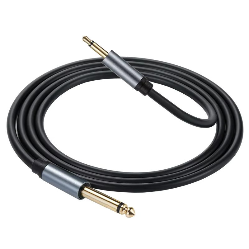 AXONUS Audio-Adapterkabel mit vergoldetem Kupfer, 1/4 Zoll Mono-Stecker auf 3,5 mm TS-Mono-Stecker, Gold - Bild 3