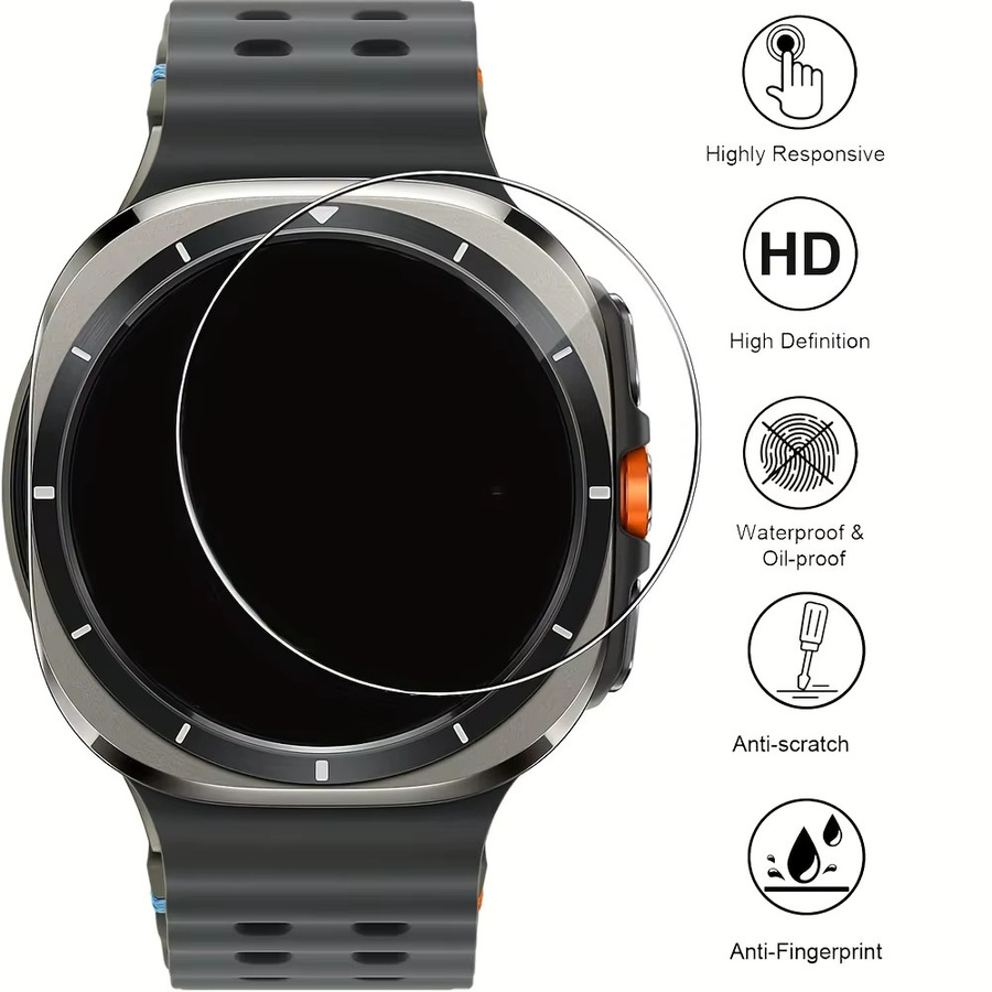 Samsung Displayschutzfolie Glas, transparent, für Galaxy Watch 4 5 6 - Bild 2