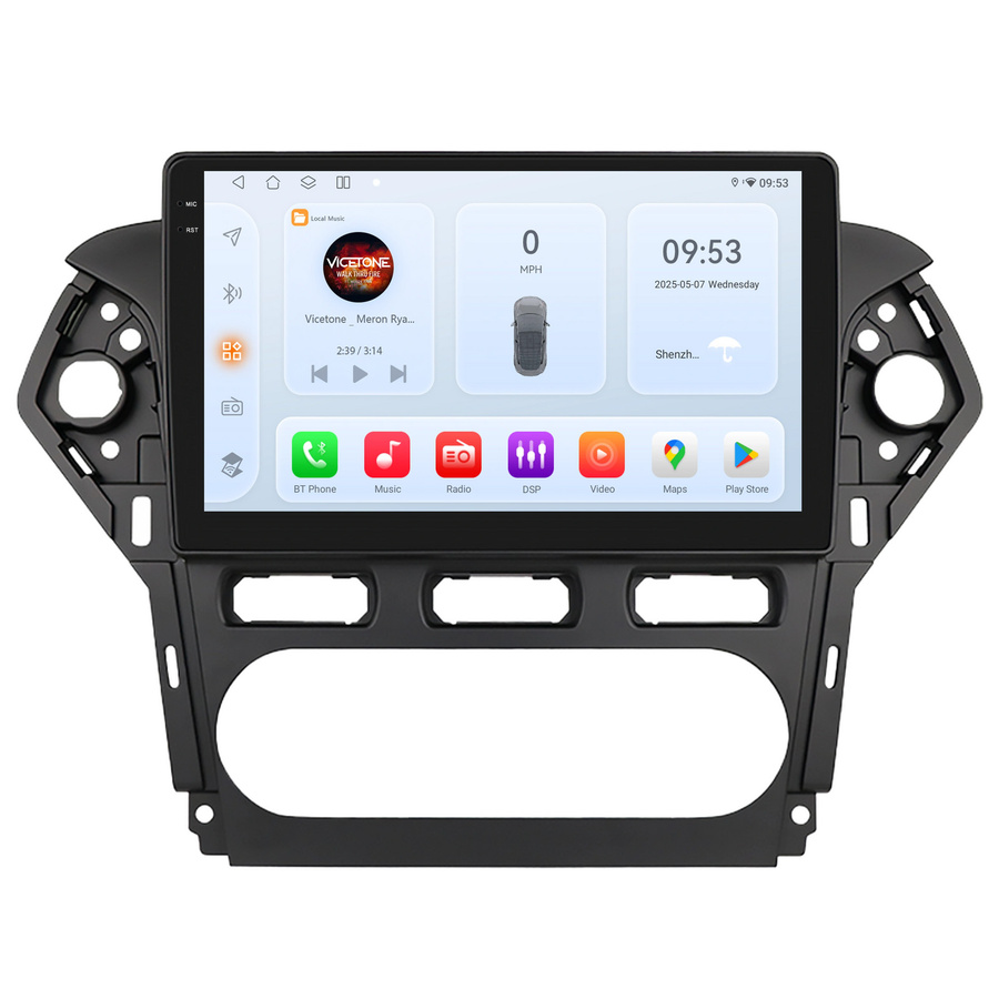 OSSURET Android 14 Auto-Multimedia-Videoplayer für Ford Mondeo 4 mk4 2010 - 2014 mit Carplay, Android Auto, 360 Kamera und Snapdragon 6115, Schwarz - Bild 5