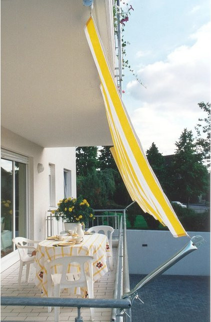 Floracord Balkonverkleidung Bausatz II Gelb-Weiß aus Polyester, Breite: 270 cm, Höhe: 140 cm - Bild 1