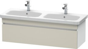 Duravit Waschtischunterschrank DuraStyle in Taupe und Weiß, B/T/H: 123 x 44,8 x 39,8 cm - Bild 1