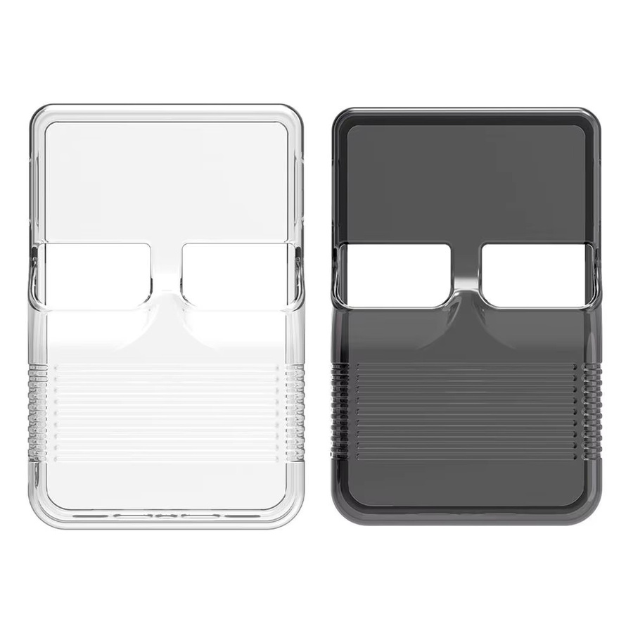 Wasserdichte und kratzfeste Schutzhülle für R36S Handheld-Spielekonsole aus transparentem TPU in Schwarz - Bild 4