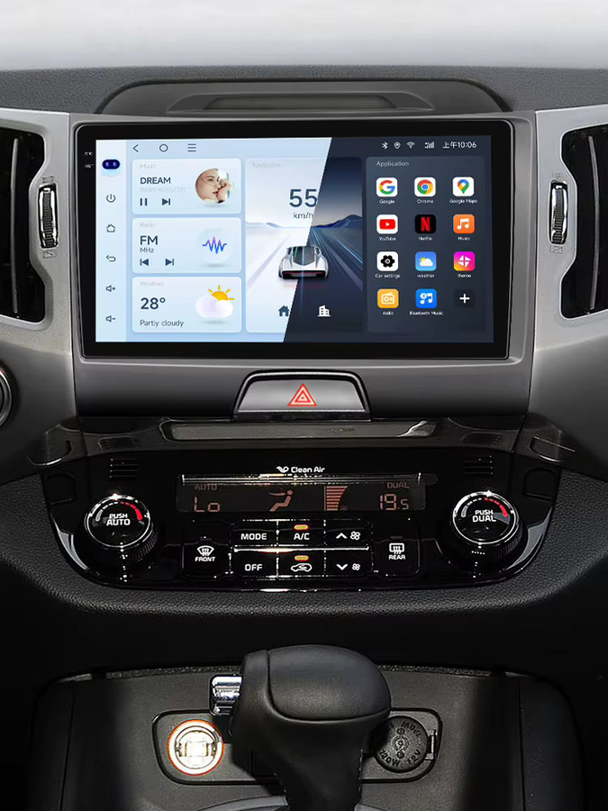 Jiuyin Ai Voice 2 Din Android Autoradio für Kia Sportage 3 (2013-2016) mit Carplay, 4G und GPS in Schwarz - Bild 5