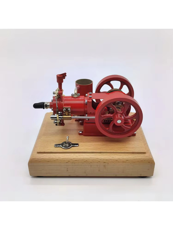 Goki Mini M25 Motormodell Metall, Motormodell mit interner Verbrennung und Basis, Physik-Experiment, Lehrmittel - Bild 4