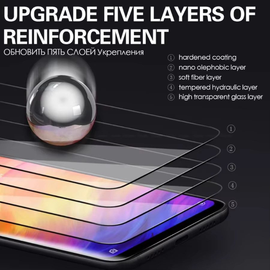 2er-Set gehärtetes Glas Display Schutzfolie für Motorola Moto G13 G22 G23 G30 G32 G42 G52 G60 G72 G73 G82 G100 G200 5G in Transparent - Bild 3