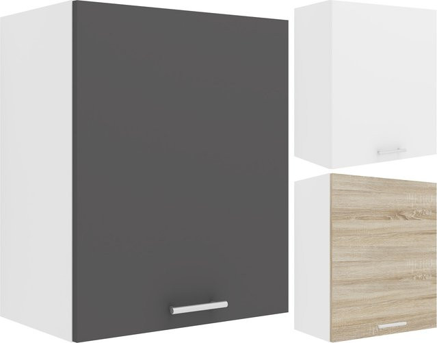 VCM Hängeschrank Esilo Küchenschrank mit zwei Fächern, Grau, B: 50 cm, H: 60 cm, T: 31 cm - Bild 4