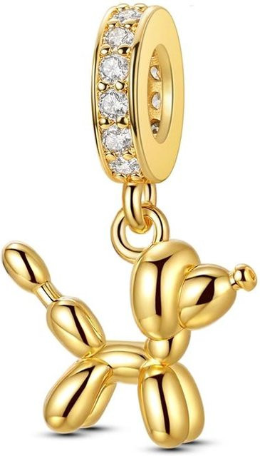 YIRAN Anhänger Kupfer, Gold, Pudel Ballon Hund, Damen - Bild 1